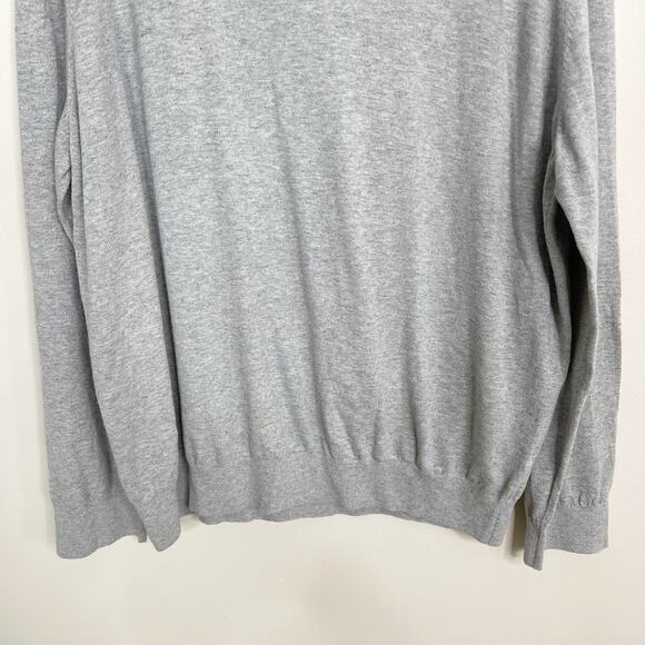 New Bonobos Slim Fit Cotton Crew Neck Sweater XXLarge Heather Gray Lightweight - Picture 4 of 6